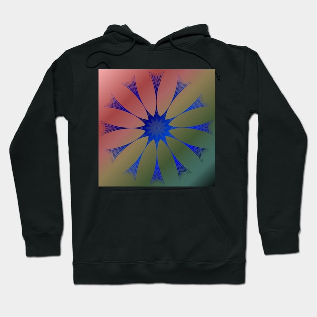 Geometric blades of a star Hoodie by puravidavisions